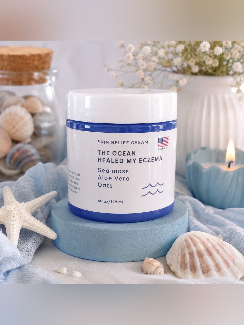 💙 🌊 NWT The Ocean Healed My Eczema Soothing Cream – 4 fl oz– New & Sealed